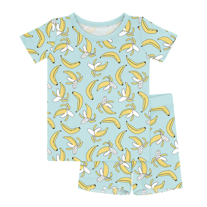 Bananas Two Piece Short Sleeve Shorts Pajama Set , Bananas Two Piece Short Sleeve Shorts Pajama Set - 12-18M