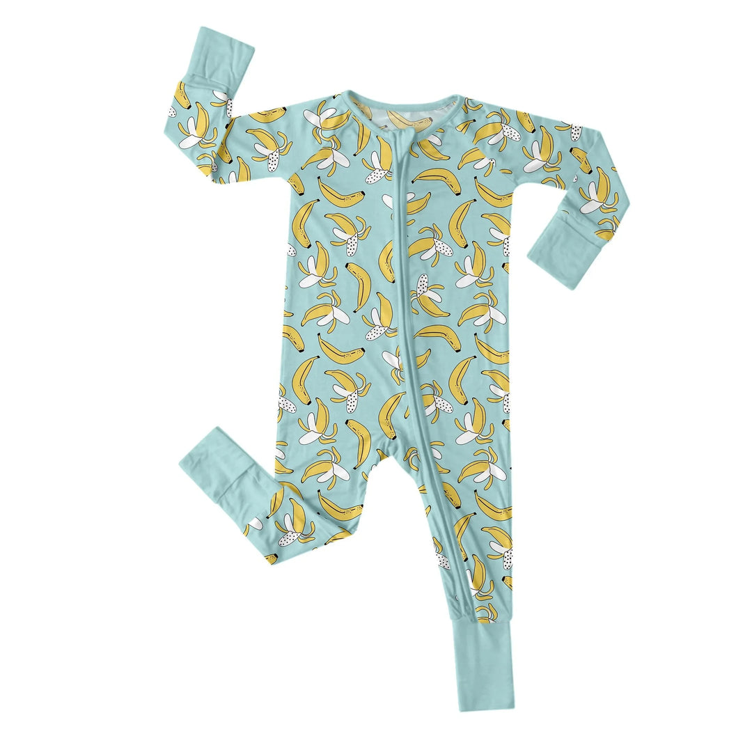 Bananas Convertible Zippered Romper , Bananas Convertible Zippered Romper - 0-3M