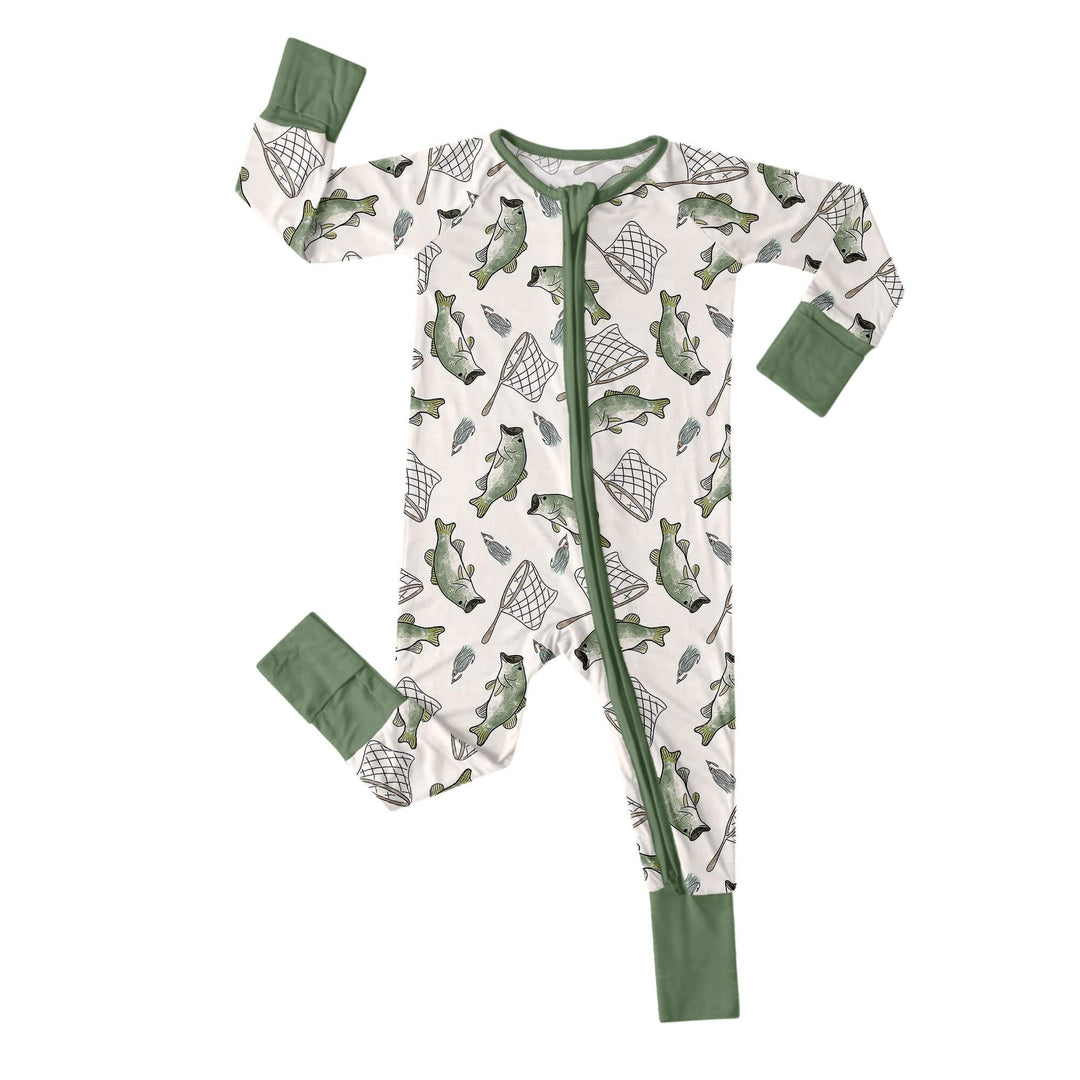 Bass Buddies Convertible Zippered Romper - Zumbamboo