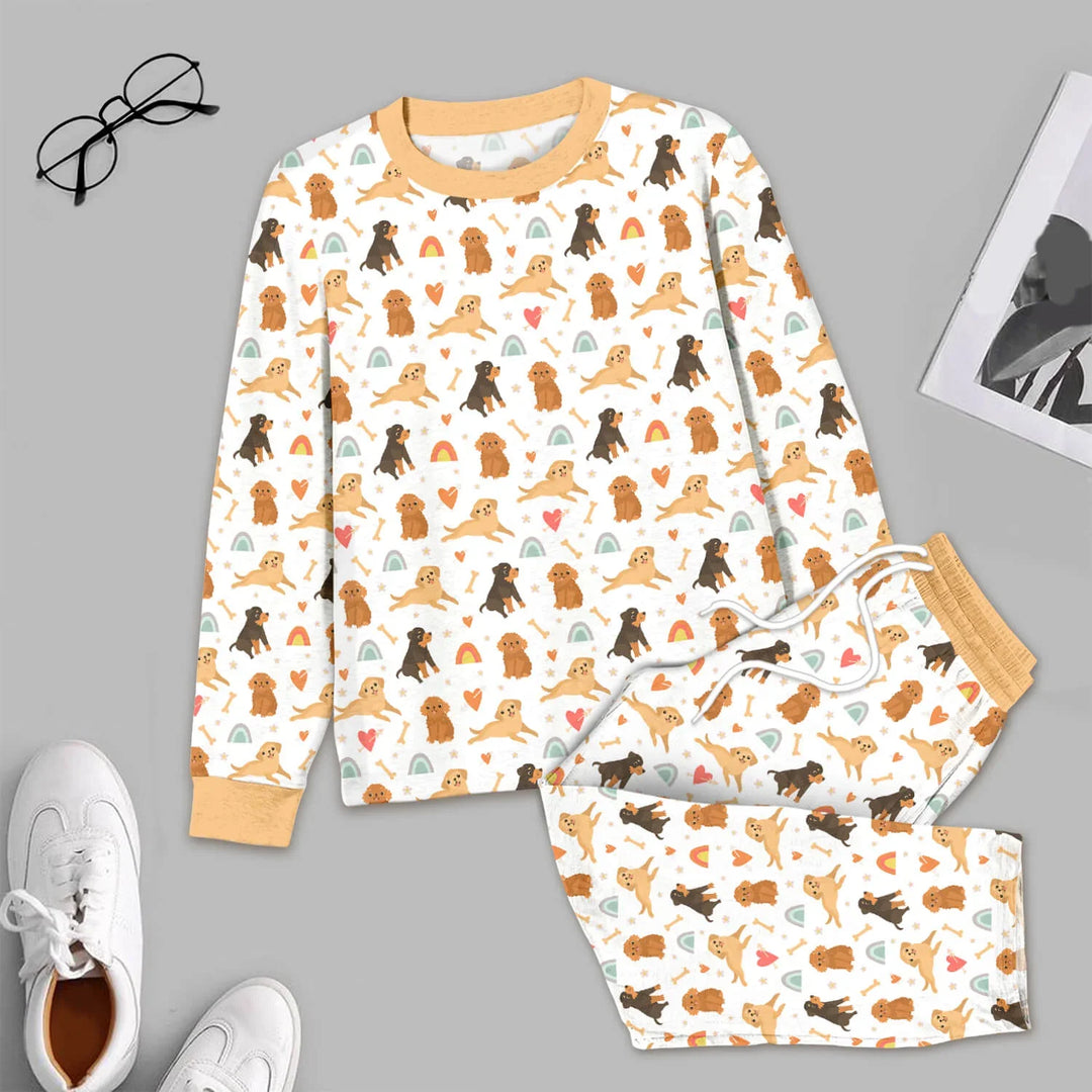 Brown Dogs Men's Pajama Set , Brown Dogs Men's Pajama Set - XS