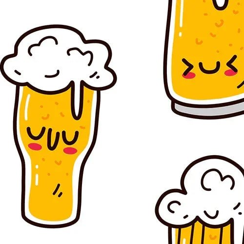 Beer Mugs and Barrels Two Piece Short Sleeve Shorts Pajama Set - Zumbamboo