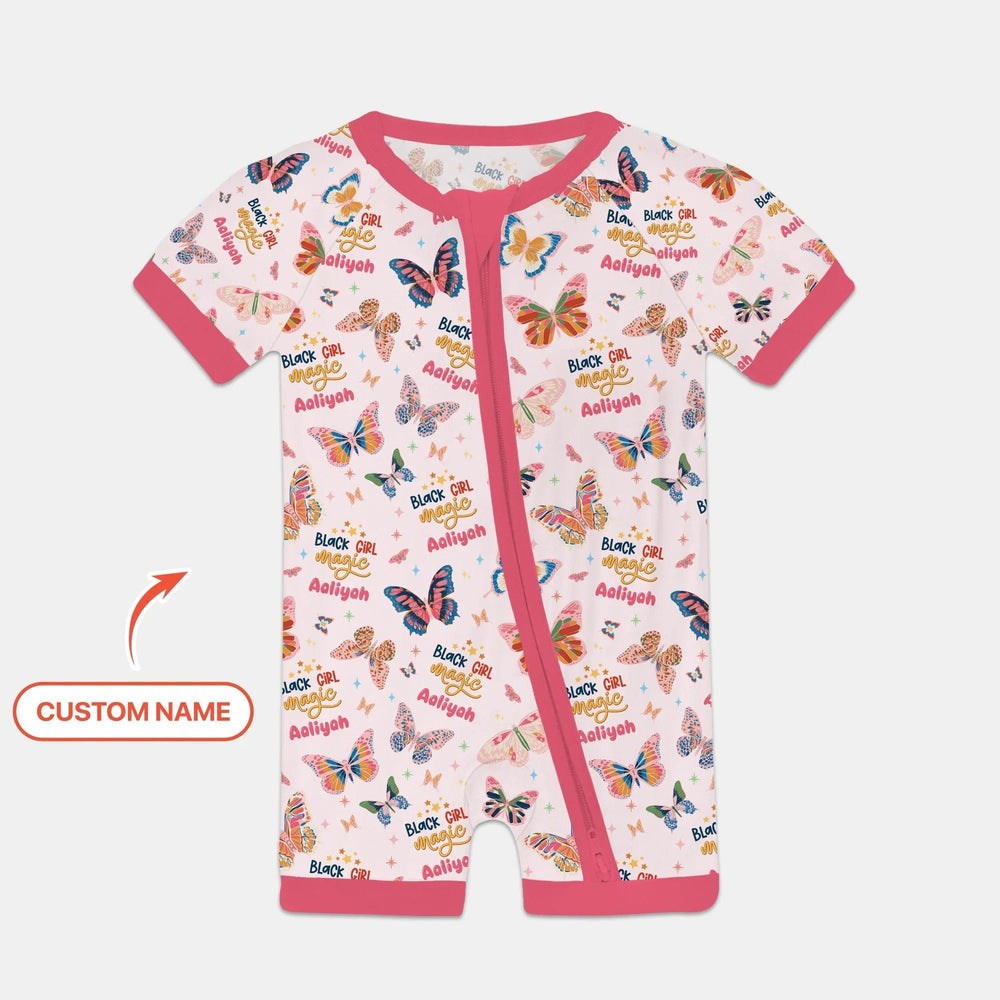 Black Girl Magic Custom Name Shorty Zippy - Zumbamboo