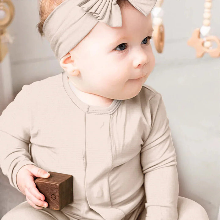 Blush Magnetic Footie Romper - Zumbamboo