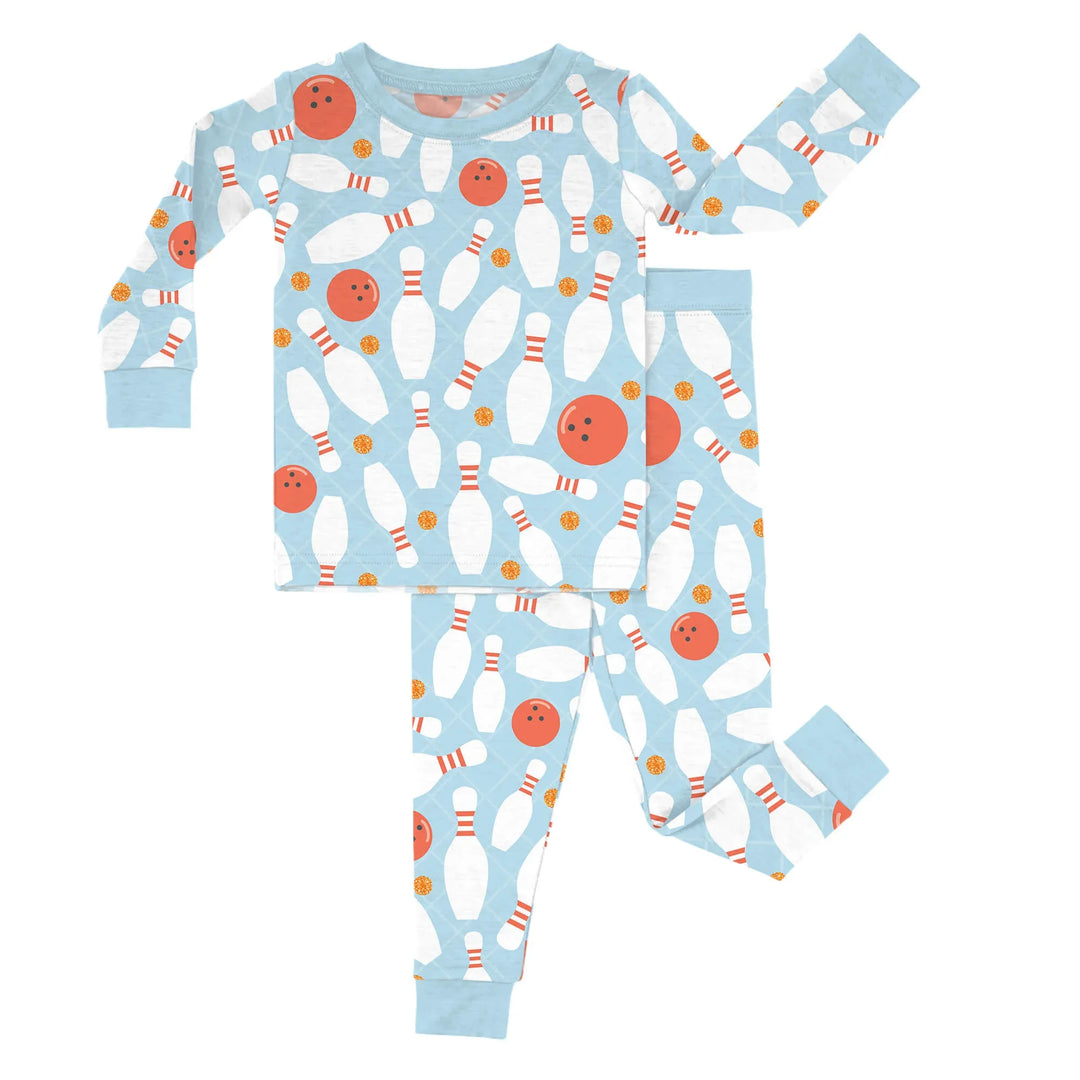 Bowling Two Piece Pajama Set , Bowling Two Piece Pajama Set - 12-18M