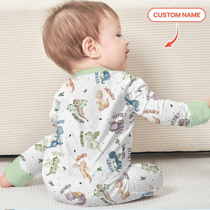 Sweet Baby Dragons Custom Name Convertible Zippy