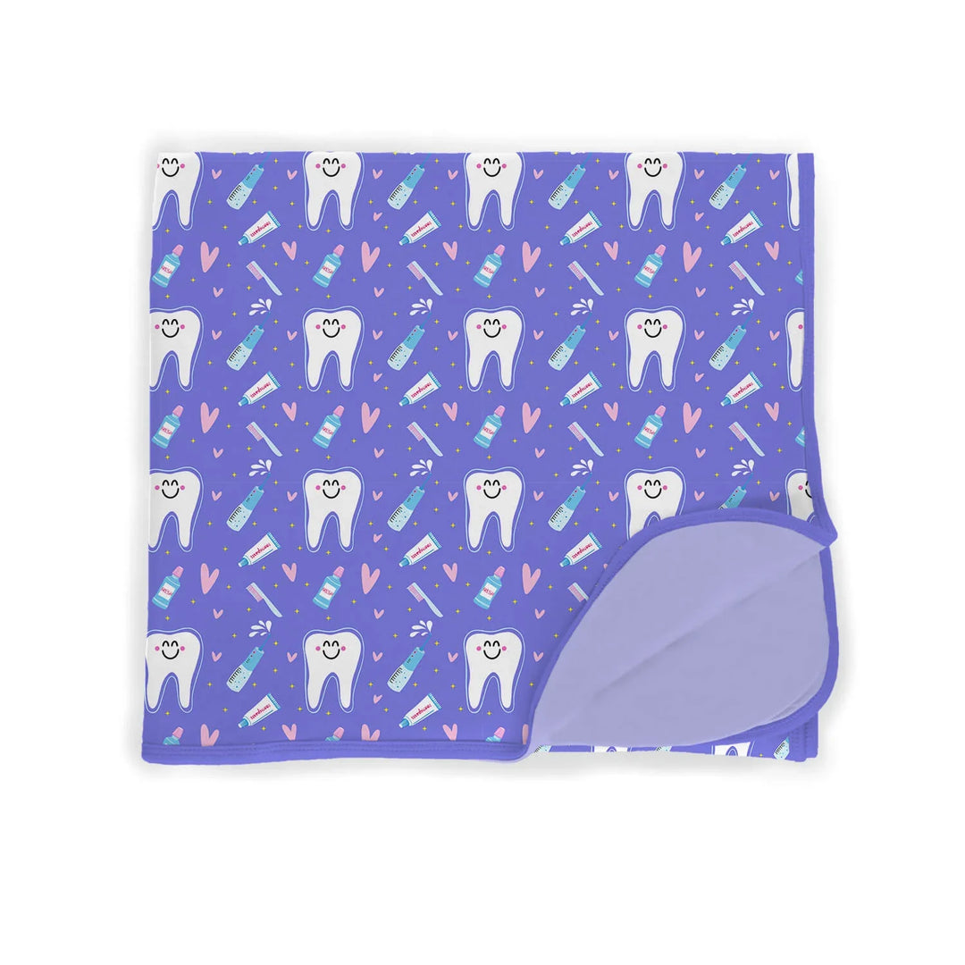 Brushing Teeth Toddler Blanket