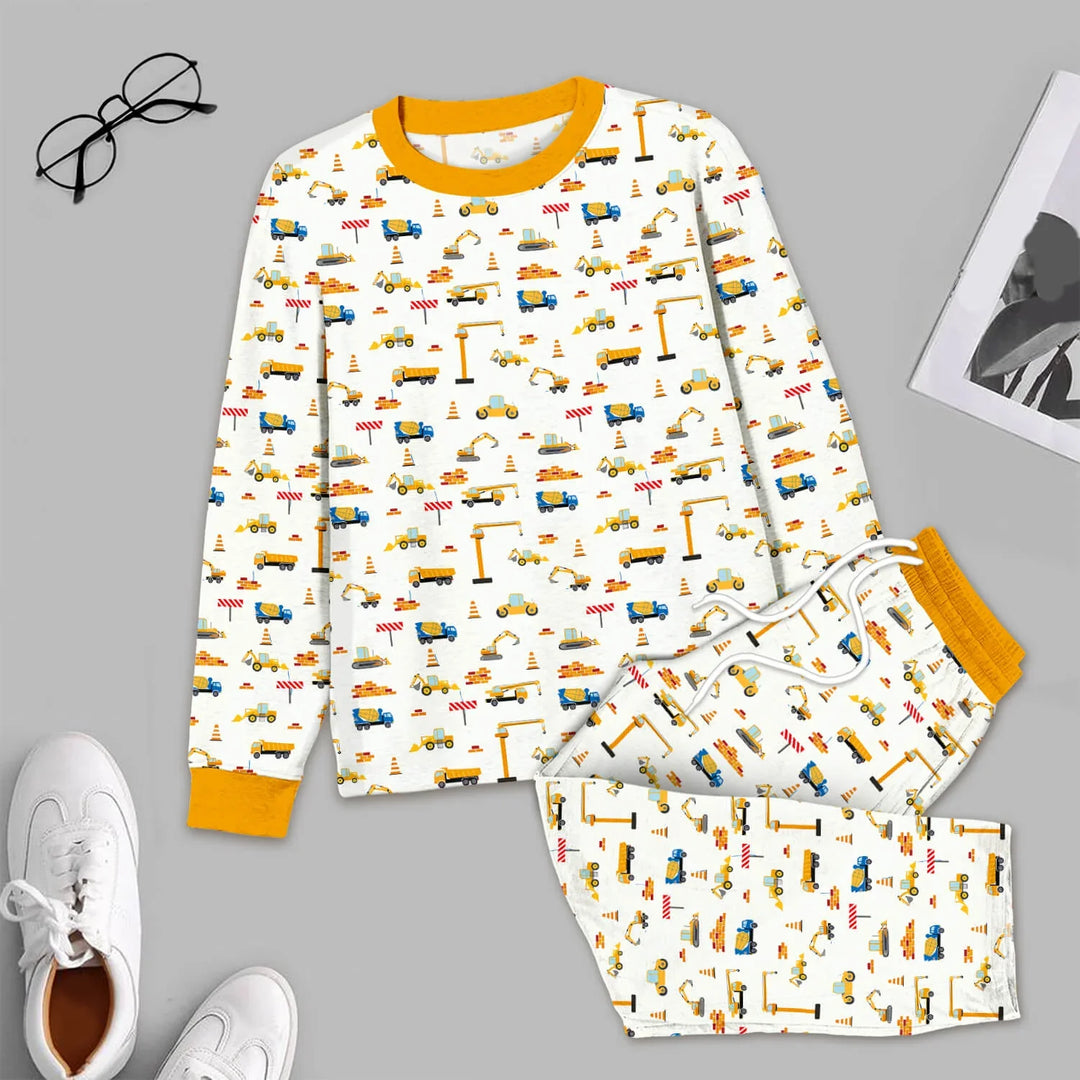Construction Men's Pajama Set , Construction Men's Pajama Set - XS
