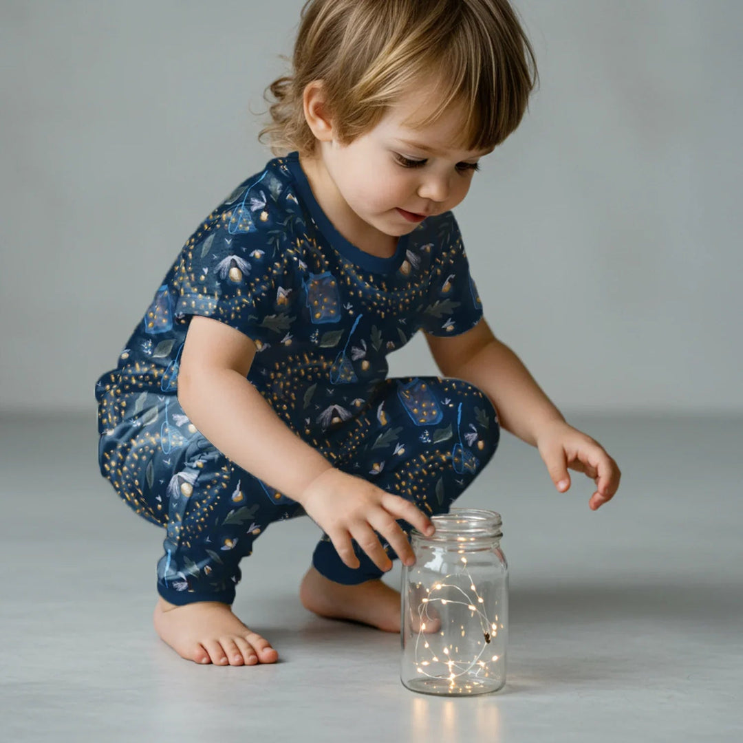 Catching Fireflies Two Piece Short Sleeve Pajama Set - Zumbamboo
