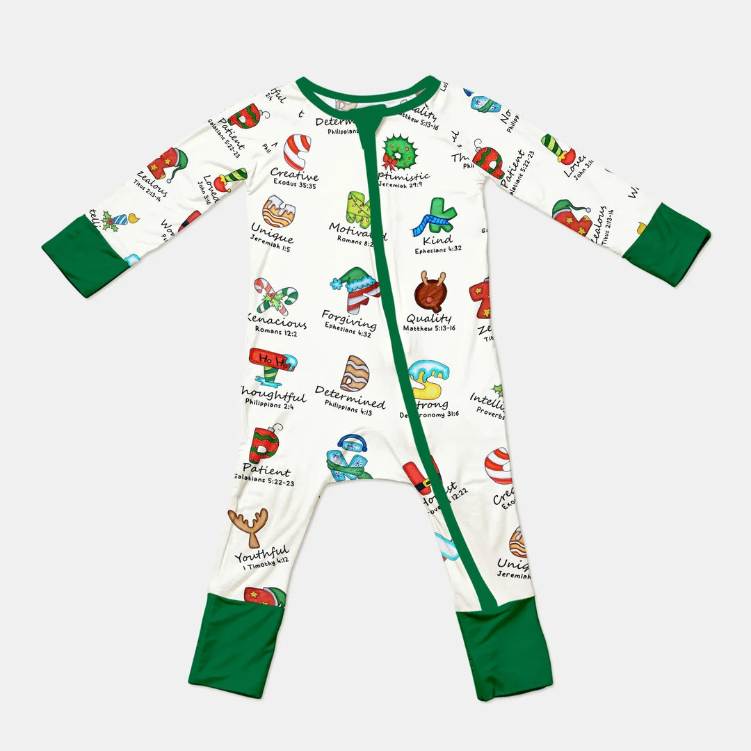 Christmas God Say I Am Alphabet Convertible Zippy - Zumbamboo