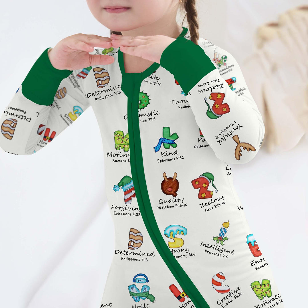 Christmas God Say I Am Alphabet Convertible Zippy - Zumbamboo