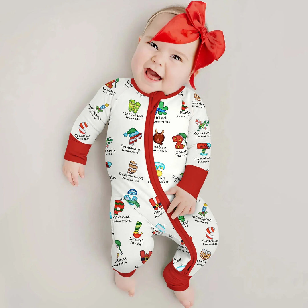 Christmas God Say I Am Alphabet Convertible Zippy - Zumbamboo