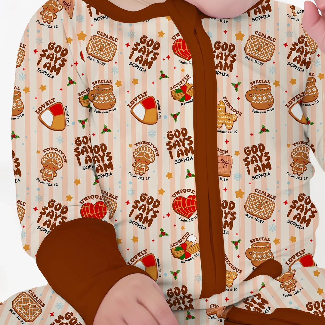 Christmas Mexican Cookies Custom Name For Boys Convertible Zippy - Zumbamboo