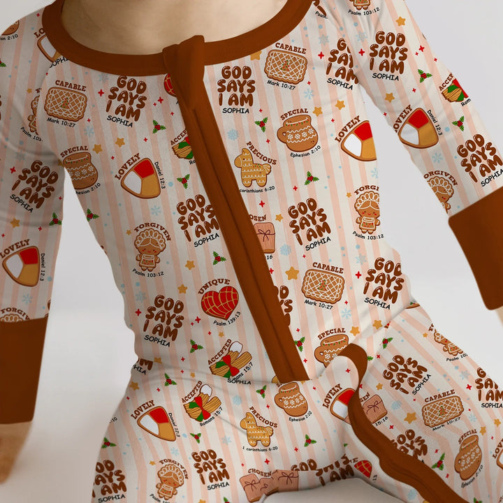 Christmas Mexican Cookies Custom Name For Boys Convertible Zippy - Zumbamboo