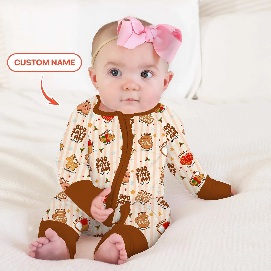 Christmas Mexican Cookies Custom Name For Girls Convertible Zippy - Zumbamboo