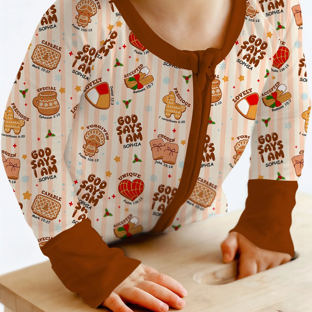 Christmas Mexican Cookies Custom Name For Girls Convertible Zippy - Zumbamboo