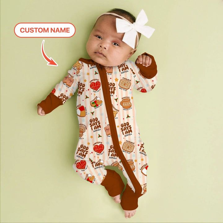 Christmas Mexican Cookies Custom Name For Girls Convertible Zippy - Zumbamboo