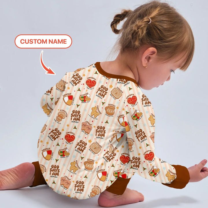 Christmas Mexican Cookies Custom Name For Girls Convertible Zippy - Zumbamboo