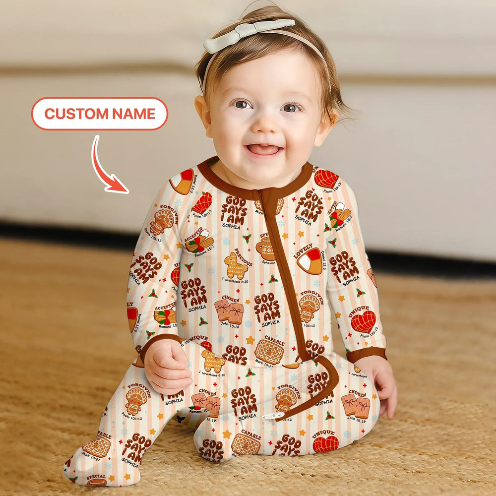 Christmas Mexican Cookies Custom Name For Girls Convertible Zippy - Zumbamboo