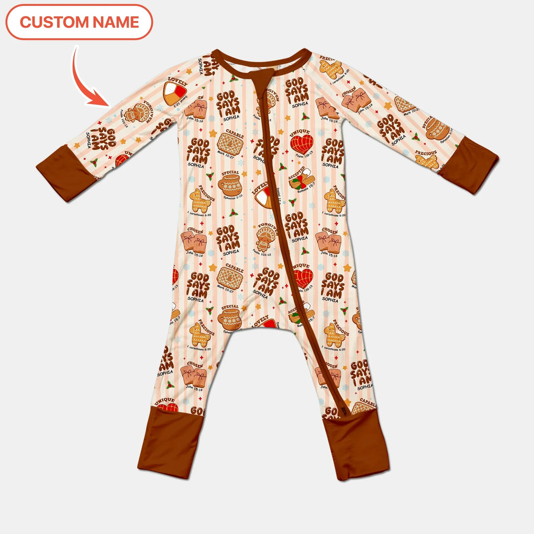 Christmas Mexican Cookies Custom Name For Girls Convertible Zippy - Zumbamboo