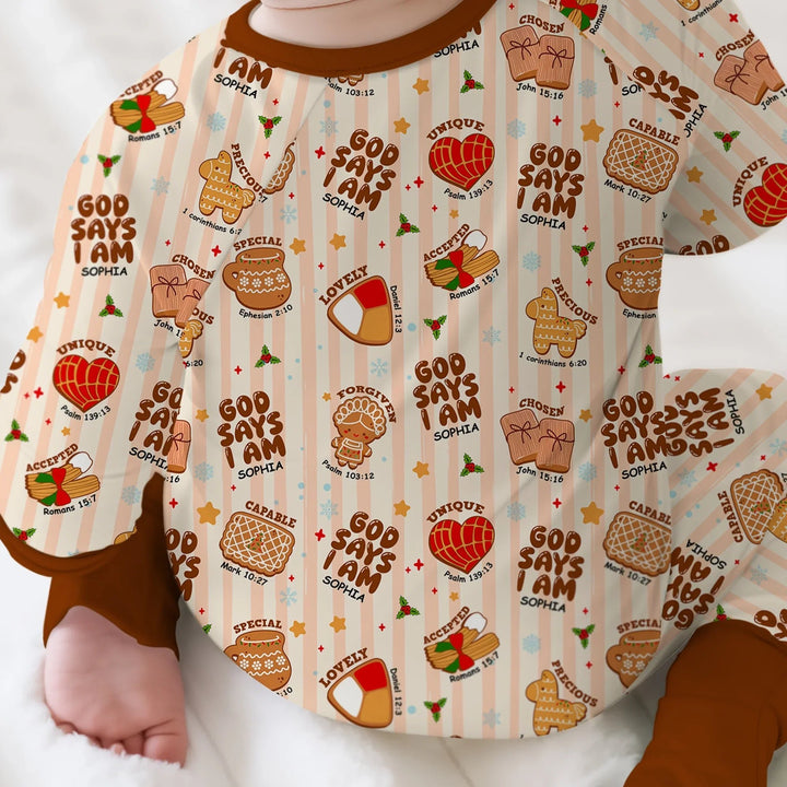 Christmas Mexican Cookies Custom Name For Girls Convertible Zippy - Zumbamboo