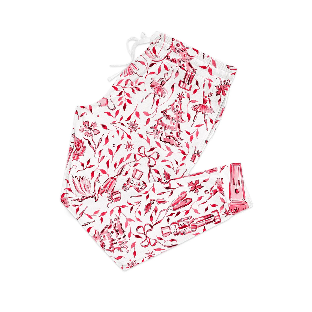 Christmas Nutcracker Toile Women Pajama Set - Zumbamboo