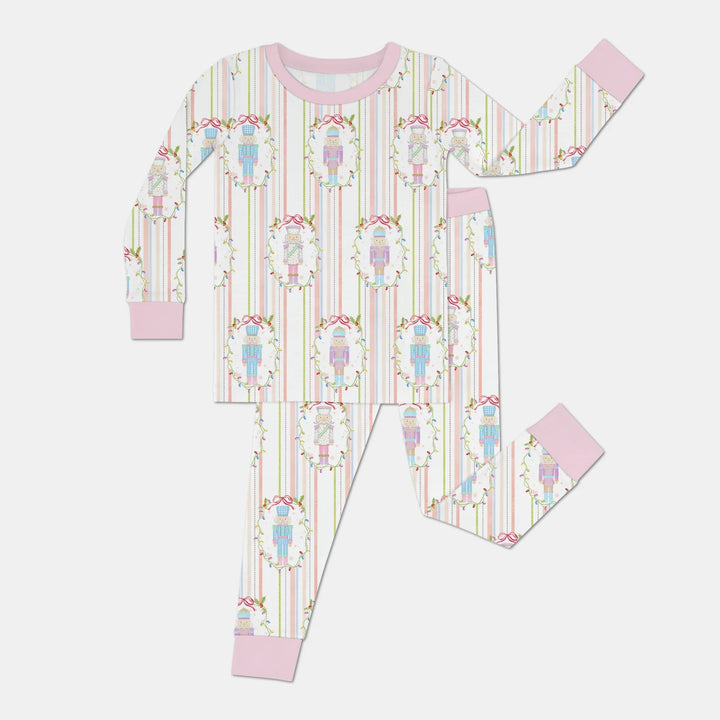 Christmas Nutcracker Two Piece Long Sleeve Pajama Set - Zumbamboo
