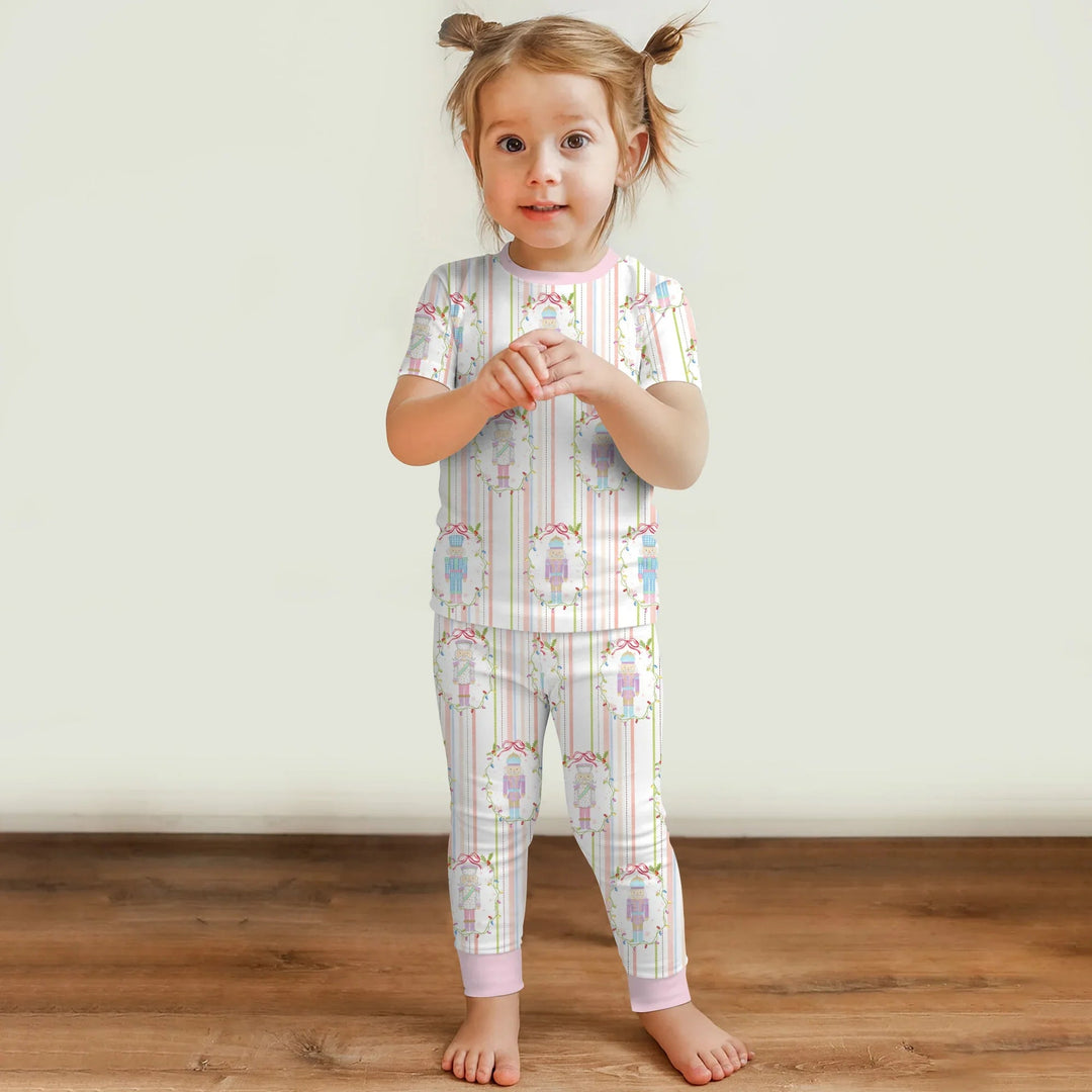 Christmas Nutcracker Two Piece Long Sleeve Pajama Set - Zumbamboo