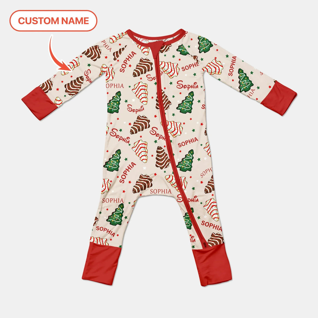 Christmas Tree Cake Custom Name Convertible Zippy - Zumbamboo