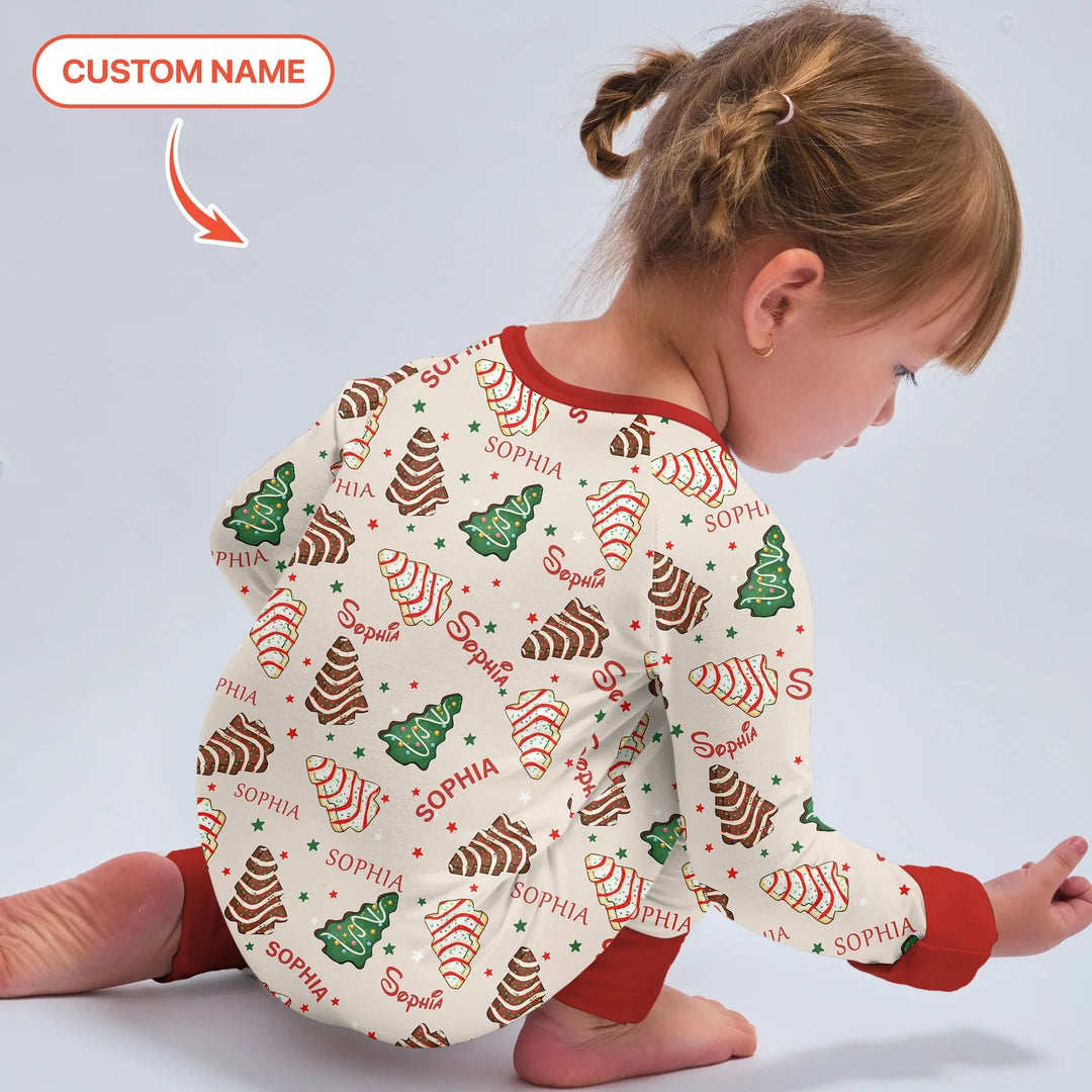 Christmas Tree Cake Custom Name Convertible Zippy - Zumbamboo