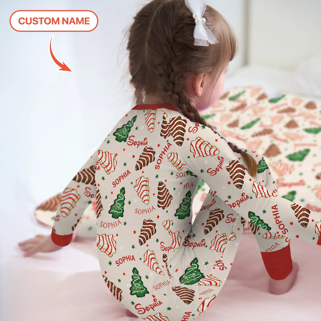 Christmas Tree Cake Custom Name Convertible Zippy - Zumbamboo
