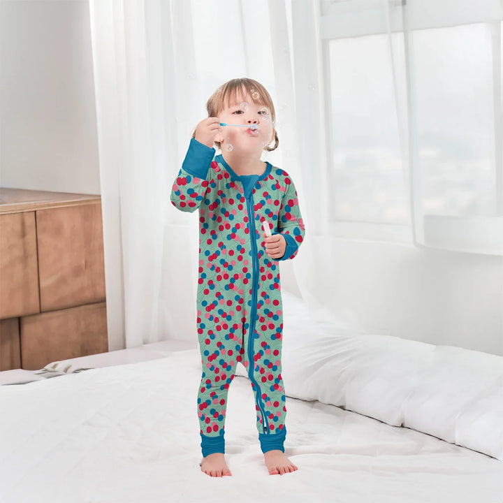 Christmas Ball Ornaments Convertible Zippered Romper , Christmas Ball Ornaments Convertible Zippered Romper - Newborn