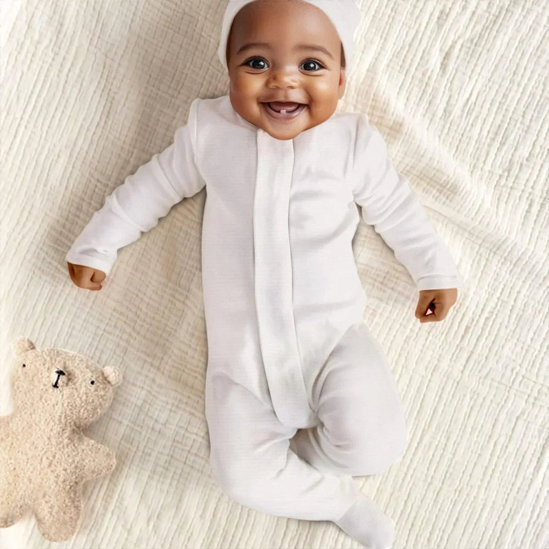 Cloud Magnetic Footie Romper - Zumbamboo