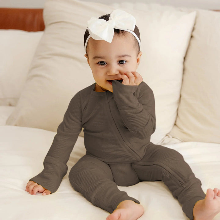 Cocoa Ribbed Convertible Zippy - Zumbamboo