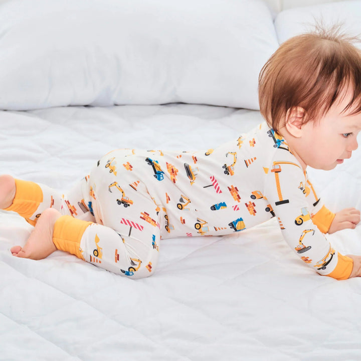 Construction Convertible Zippered Romper - Zumbamboo