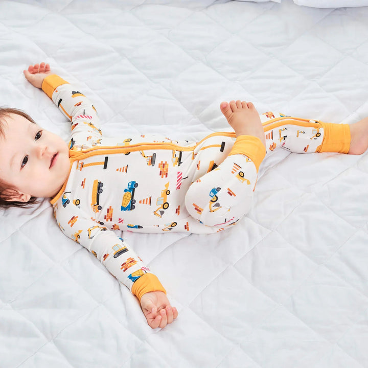 Construction Convertible Zippered Romper - Zumbamboo