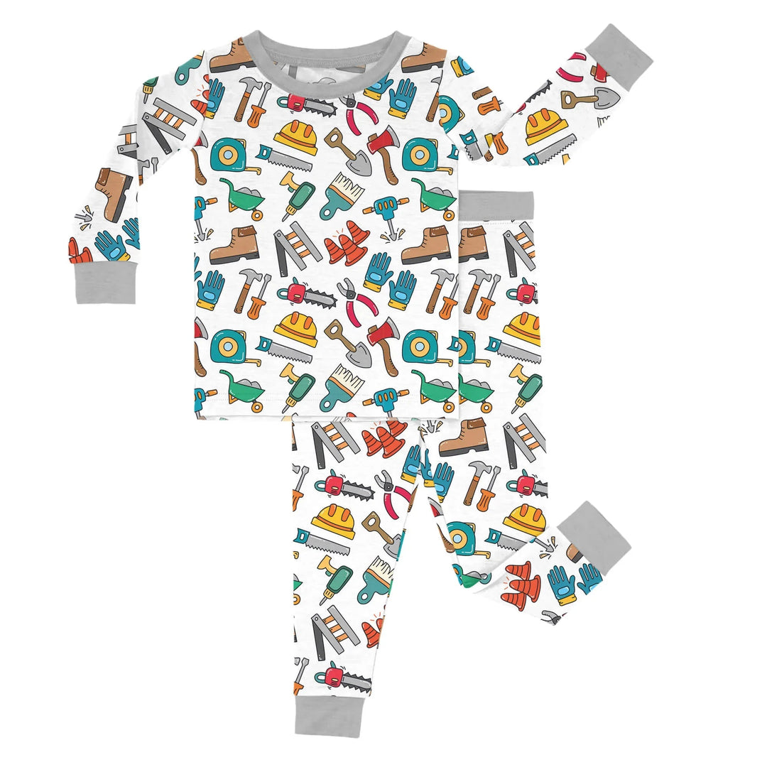 Construction Tools Two Piece Pajama Set - Zumbamboo