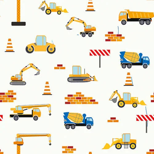 Construction Two Piece Short Sleeve Shorts Pajama Set , Construction Two Piece Short Sleeve Shorts Pajama Set - 12-18M