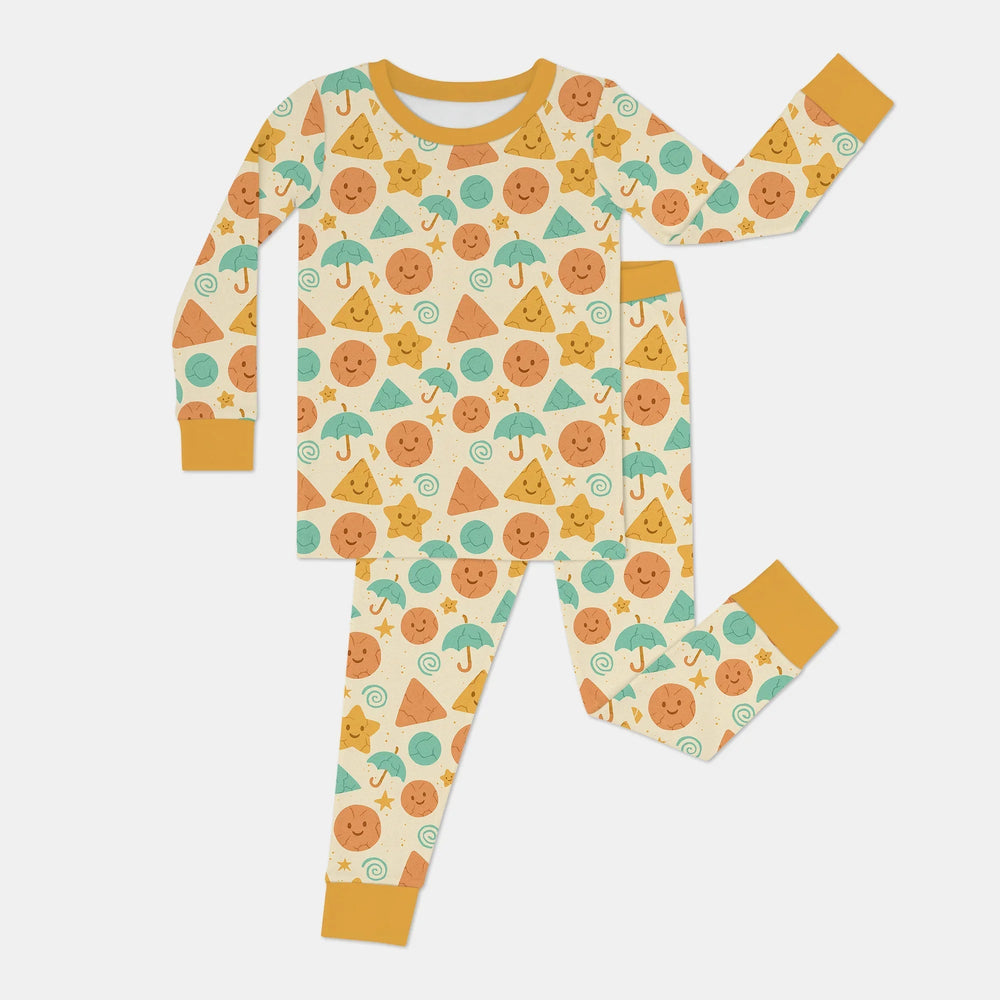 Cracked Candy Two Piece Long Sleeve Pajama Set - Zumbamboo