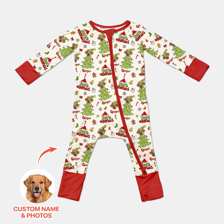 Custom Dog Photo Merry Woofmas Convertible Zippy - Zumbamboo