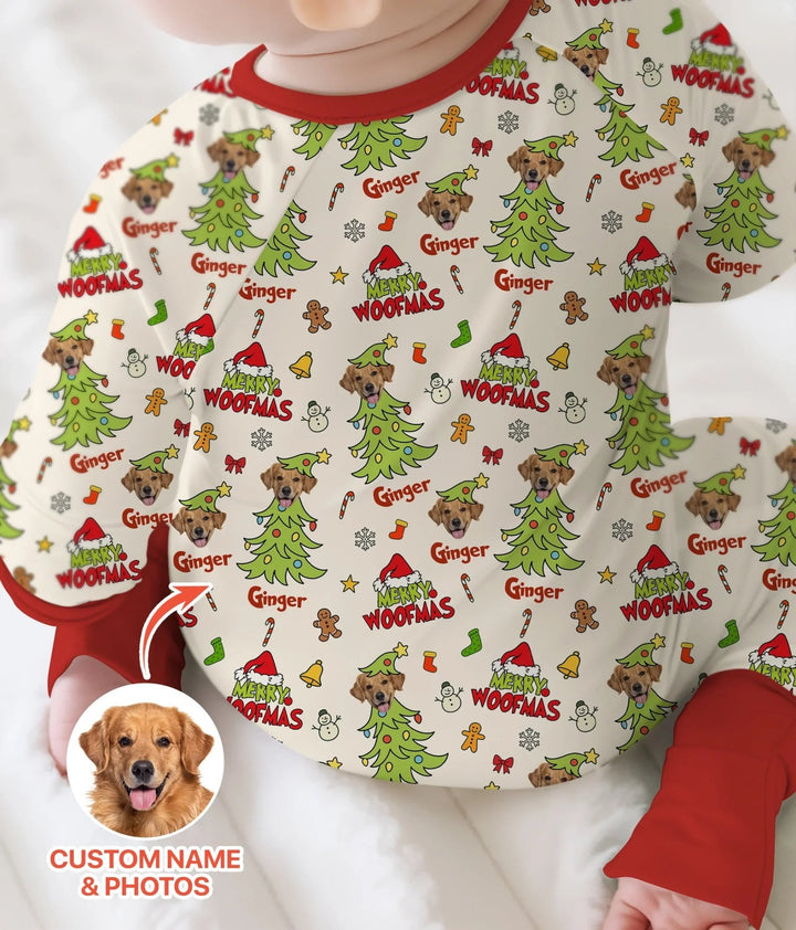 Custom Dog Photo Merry Woofmas Convertible Zippy - Zumbamboo