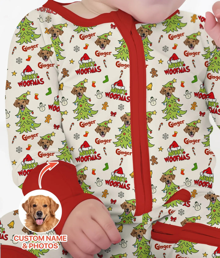 Custom Dog Photo Merry Woofmas Convertible Zippy - Zumbamboo