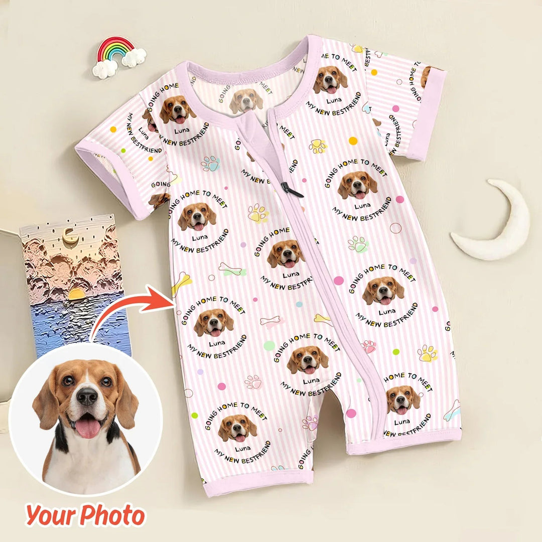 Custom Dogs Photo "Going home to meet my new best friend" Shorty Zippy - Zumbamboo