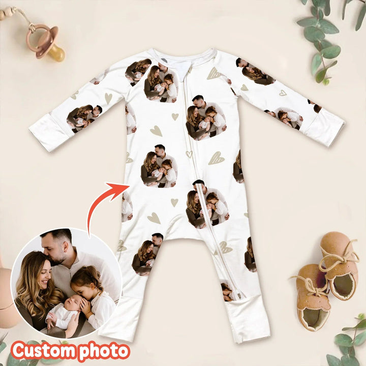 Custom Face All Over Print Baby Convertible Zippy - Zumbamboo