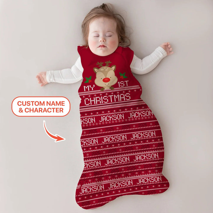 Custom My 1st Christmas Sleep Bag - Zumbamboo