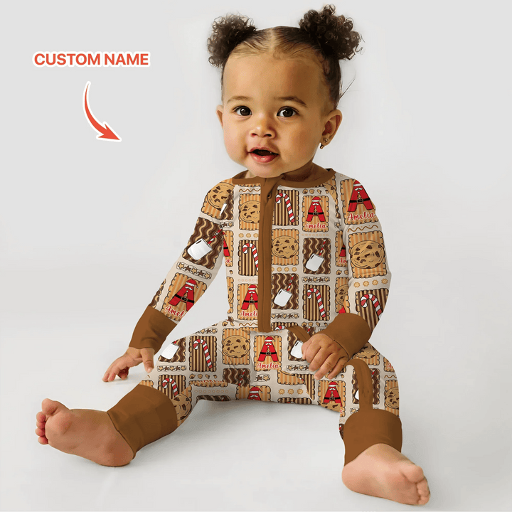 Custom Name Cookies and Milk Wonderland Convertible Zippy - Zumbamboo