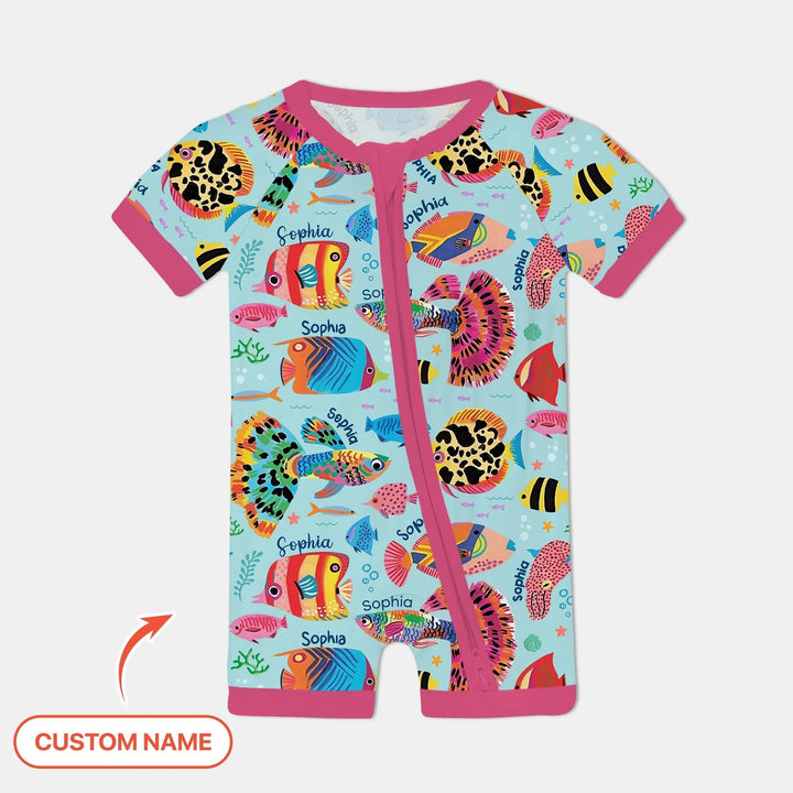 Custom Name Fish Dream Shorty Zippy - Zumbamboo