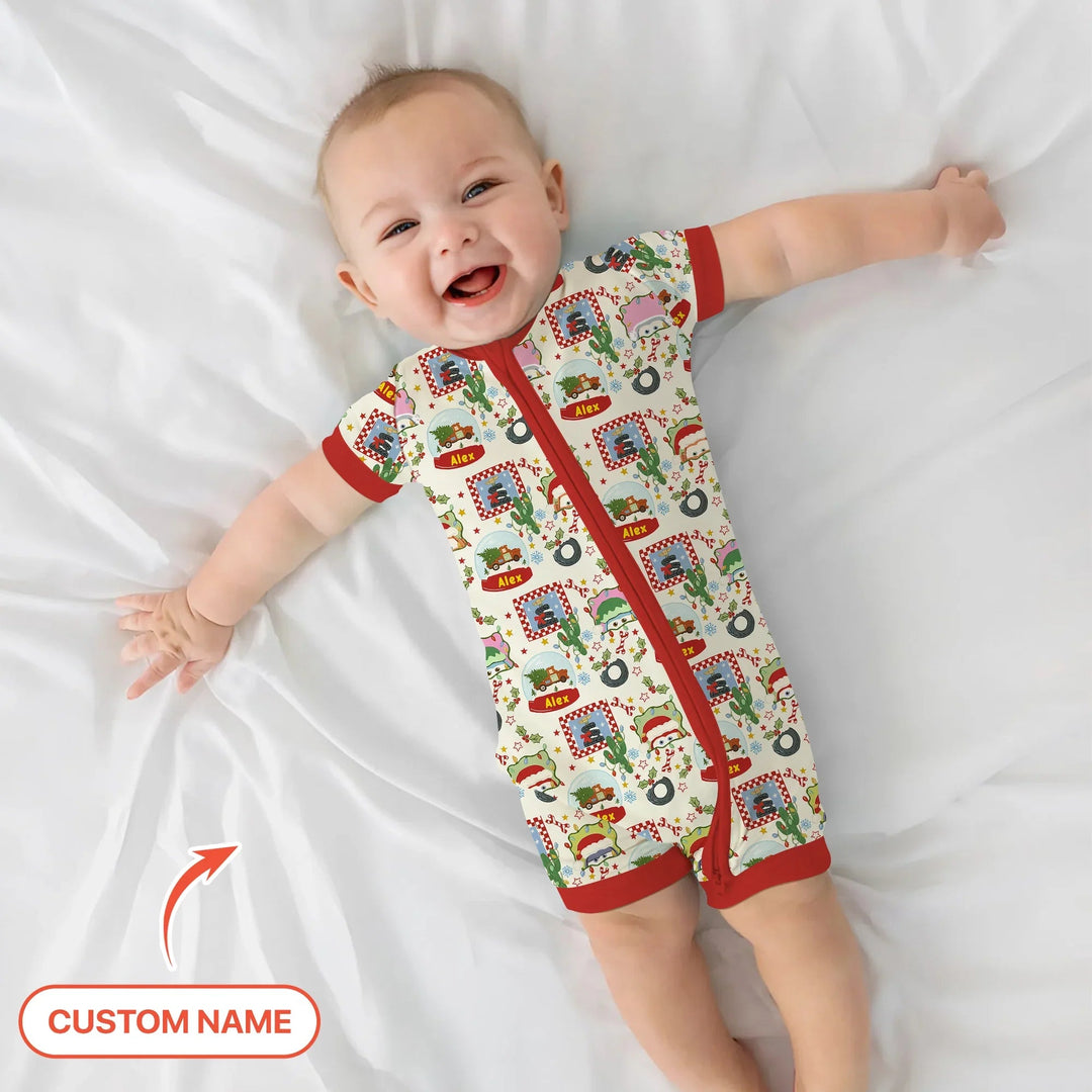 Custom Name Funny Christmas Cars Shorty Zippy - Zumbamboo