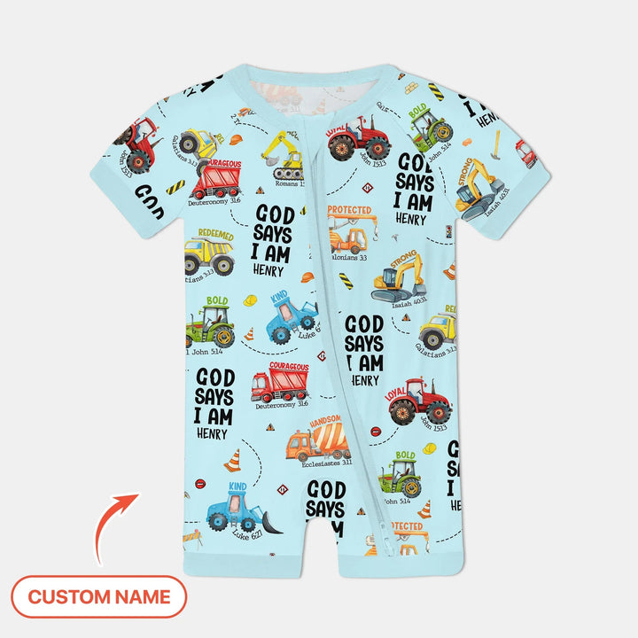 Custom Name God Says I Am Boy Shorty Zippy - Zumbamboo