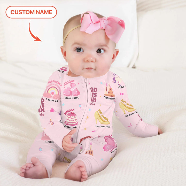 Custom Name God Says I Am Girl Shorty Zippy - Zumbamboo