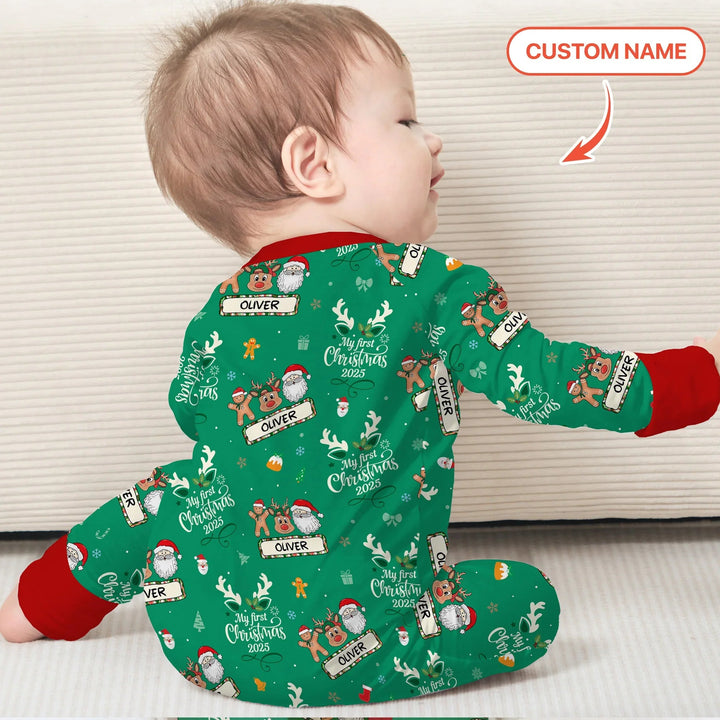 Custom Name "My Deer First's Christmas" For Boy - Convertible Zippy - Zumbamboo